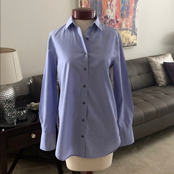 J. Crew Tops - J. Crew Button Down Blue Shirt